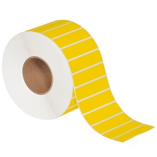 4 x 1" Yellow Direct Thermal Labels