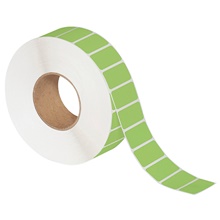 2 x 1" Green Direct Thermal Labels