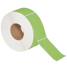 3 x 5" Green Direct Thermal Labels