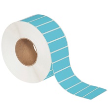 3 x 1" Blue Direct Thermal Labels