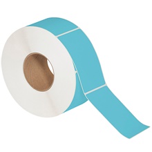 3 x 5" Blue Direct Thermal  Labels