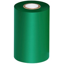 4.02" x 1181' Green Thermal Transfer Ribbons- Wax/Resin