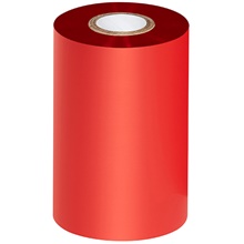 4.02" x 1181' Red Thermal Transfer Ribbons- Wax/Resin