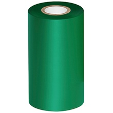4.33" x 984' Green Thermal Transfer Ribbons- Wax/Resin