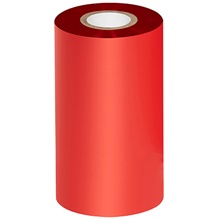 4.33" x 984' Red Thermal Transfer Ribbons- Wax/Resin