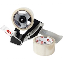 TAPE LOGIC® 2" x 55 Clear 2-Roll Dispenser Combo