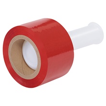 3" x  80 Gauge x 1000' Red Bundling Stretch Film