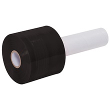 3" x 80 Gauge x 1000' Black Extended Core Bundling Film