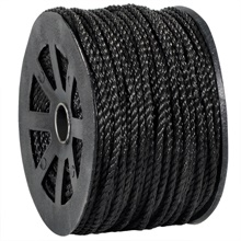 Black Twisted Polypropylene Rope