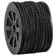 Black Twisted Polypropylene Rope