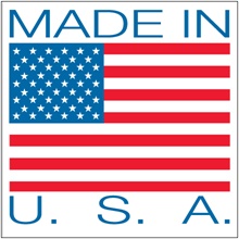 4 x 4" - "Made in U.S.A." Labels