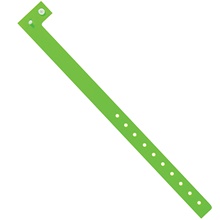 3/4" x 10" Day-Glo Green Plastic Wristbands