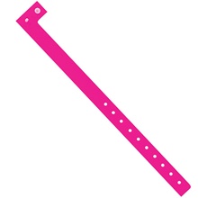 3/4" x 10" Day-Glo Pink Plastic Wristbands