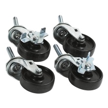 Caster Set for Carton Stands. Set of 4.